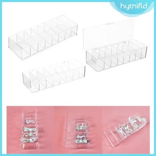 Hytnifld caja Organizadora electrónica Transparente con 8 celdas/estuche Portátil a prueba De polvo Para cable De datos estudiante