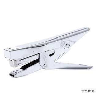 withakiss Durable Metal Heavy Duty Paper Plier Stapler Desktop Stationery Office Supplies