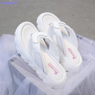 Sandalias de mujer con suela gruesa/Uso Externo 2021/nueva Moda Coreana/rojo/casuales/sandalias y pantuflas Fema