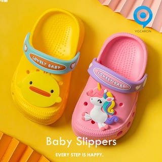 Lasvegas 1 par de sandalias de bebé de dibujos animados de animales decoración antideslizante transpirable niños niñas zapatillas zapatos para playa