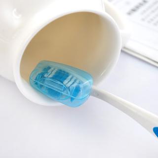 5 unids/Set de viaje portátil Mini cepillo de dientes Protector de cabeza cubierta titular cubierta limpia e higiénica (7)