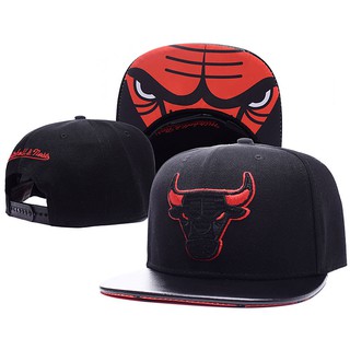 Nueva Moda Baloncesto New Era Negro Team " Chicago Bulls " Gorro (2)