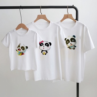 Todo-Partido Panda Camisas Bebé Autobús Tops Amily Vestido De Fiesta Hombres Mujeres Hermano Y Hermana Camiseta Fresco Ropa De Niños (1)