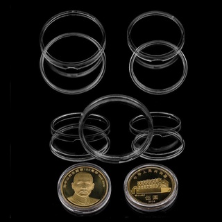 tutuche 35 mm acrílico transparente caja de embalaje caja de monedas quantum chip teléfono pegatina caja cl
