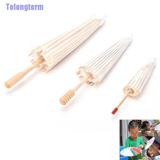 Tolongterm> 1 paraguas de papel para niños, accesorio de bricolaje chino, decoración artesanal tradicional