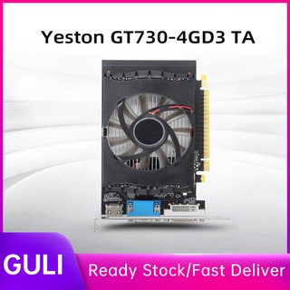Guli Yeston tarjeta gráfica GT730‐4G 64Bit D3 TA HD pantalla Dual tres interfaz accesorios de ordenador de escritorio