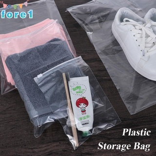 fore 5pcs bolsa de plástico portátil de viaje cremallera cerradura bolsa de almacenamiento nuevo sello impermeable organizador de tela transparente