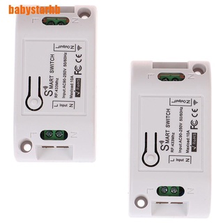 [babystarhb] 433 mhz rf smart switch inalámbrico rf receptor temporizador relé teléfono control remoto