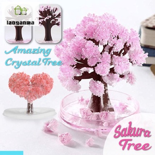 Magia En Crecimiento Árbol Papel Sakura Crystal Trees Escritorio Flor De Cerezo Juguetes (1)