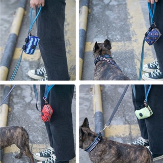MITCHELL Biodegradable perro Poop bolsa titular bolsa bolsas de basura dispensador portátil Pick Up Poop gato cachorro entrenamiento al aire libre mascotas suministros/Multicolor (7)