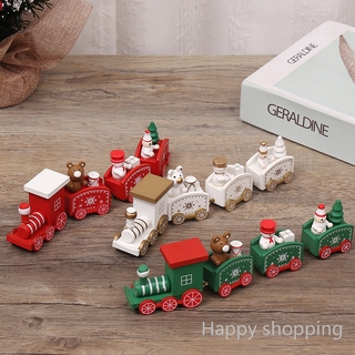 Tren De navidad para niños decoración De cuatro pisos tren De madera/regalo De cumpleaños/decoración De navidad