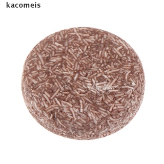 [kacomeis] barra de champú oscurecimiento del cabello 100% natural orgánico acondicionador reparación dsgf