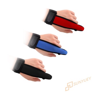 1 par de guantes de pesca antideslizantes de un dedo para surfcasting, protector de dedos, resistente al desgaste