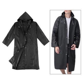 mujer hombres sólido lluvia poncho de manga larga chaqueta de lluvia con capucha y capucha (1)