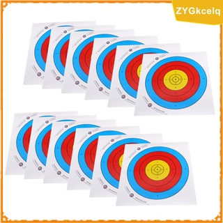 12 Pieces Recurve Bow Target Paper Hunting Shooting Adhesive Target Sheets (2)