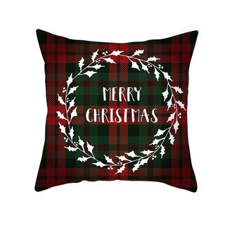 ✮Ig♡Fundas de almohada con forma cuadrada de navidad, diseño geométrico, con cremallera oculta, hogar