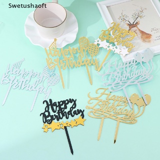 [sweu] decoración de tartas acrílicas globo feliz cumpleaños tartas decoración de cumpleaños bfd