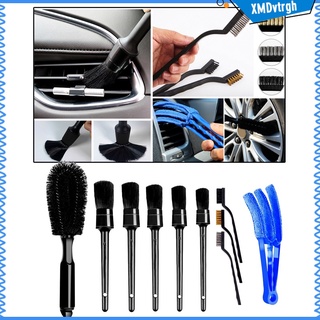 10x Premium Car Detailing Brush Kit Wheel Engine Clean Brush Set Cleaning (1)