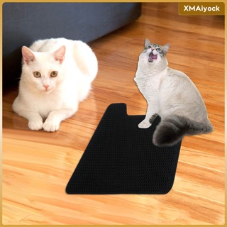 Alfombra de arena para gatos de doble capa Almohadillas para Alfombra fcil de limpiar impermeable para protector de piso para mascotas
