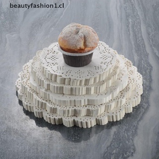 [new] 100Pcs Round Paper Lace Doilies Cake Placemat Coasters Package Catering Decor [beautyfashion1]