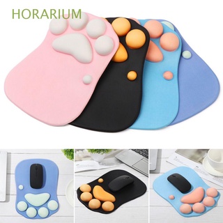 HORARIUM Nonslip Silicone Mice Mat Cat Paw Shape Computer Peripherals Mouse Pad Office Accessories Cute Desktop Decoration High Quality Wrist Rest Support/Multicolor