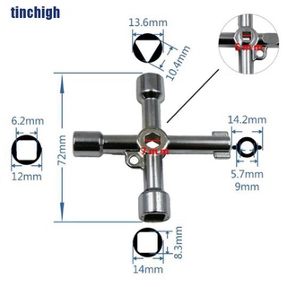 [tinchigh] Llave reusable Para Medidor De agua eléctrico De 4 vías (caliente)
