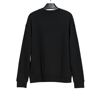 ❤❀ Unisex ❤Aw nueva letra suelta impresa algodón casual manga larga cuello redondo suéter (8)