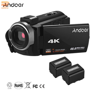 Lapt Andoer portátil 4K HD cámara de vídeo Digital videocámara DV 16X Zoom Digital 3 pulgadas pantalla táctil WiFi conexión IR noche Visi