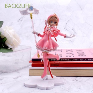 Back2Life Cake Topper Sakura Lovely Magic Wand Girls Action Figure Toys Gifts Cardcaptor PVC Models