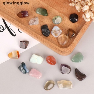 Glwg 20Pcs Natural Stones Box Fossiles Raw Minerals Crystals Agates Specimen Material Glow (1)