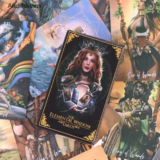 [andl] the elemental wisdom tarot cartas profecía adivinación deck juego de mesa tarot c615 (2)