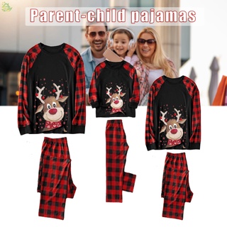 conjunto de pijamas de navidad para hombre y mujer (1)