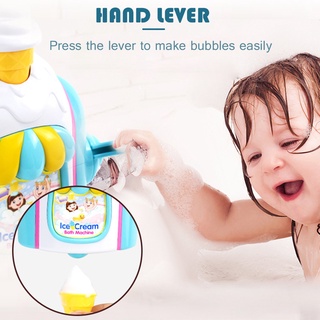 babykids interesante helado soplado burbuja máquina bebé ducha juego de agua diy bañera juguetes