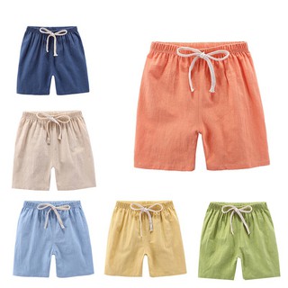 [skic] verano niños niños color sólido pantalones cortos longitud de la rodilla casual niños pantalones cortos de algodón