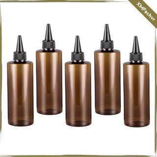 5 piezas de 250 ml de tinte para el cabello vacío aplicadores de maquillaje de pintura acondicionador botellas (6)