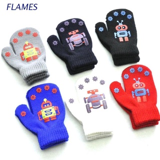Fl guantes elásticos de punto cálido de dedo completo guantes para niños/invierno/caliente deben tener Golves al aire libre