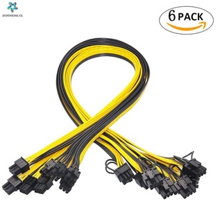 6 Pcs 8 Pin PCI-e GPU Cable For Graphic Cards Mining Server Adapter Board