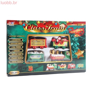Luobb juego De tren eléctrico De navidad/juguete/tripié/Papai Noel/locomod Para coche/niños