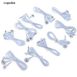 cupuka 1/3/5/10pcs tens máquina electrodo almohadilla stub cables cables macho 3,5 mm cl