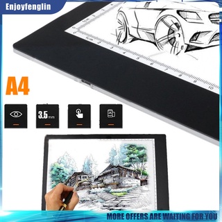 (Enjoyfenglin) Tableta de dibujo A4 alimentado por USB, almohadilla gráfica Digital, pintura, tablero de escritura