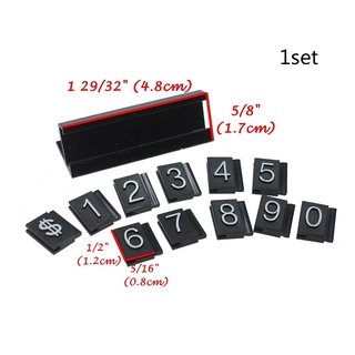 Bigbox 16 set número letra ajustable precio pantalla contador etiqueta etiqueta