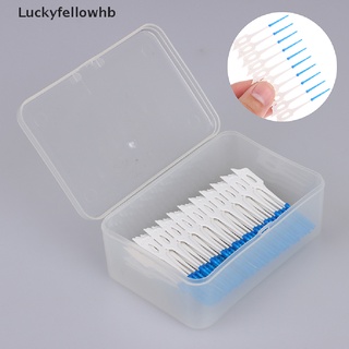 [luckyfellowhb] 120 unids/lote cepillo interdental dental hilo dental dientes limpieza oral higiene palillo de dientes [caliente]