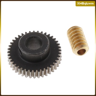 0.5modulus worm gear wheel 40 dientes +gearshaft set para drive gear box worm rueda