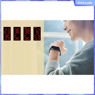 reloj deportivo inteligente pantalla de tiempo de medición de temperatura pulsera al aire libre