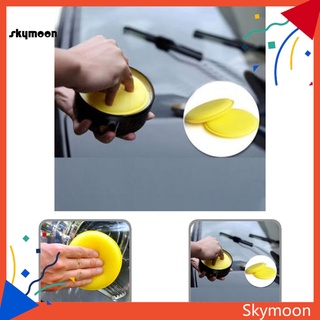 skym* almohadilla de limpieza de coche redonda aplicador de cera de limpieza de detalles almohadilla de limpieza de coche para coche