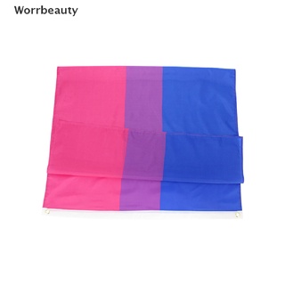 worrbeauty - bandera de orgullo bisexual (90 x 150 cm), color rosa, azul, arco iris, gay friendly, bandera lgbt cl
