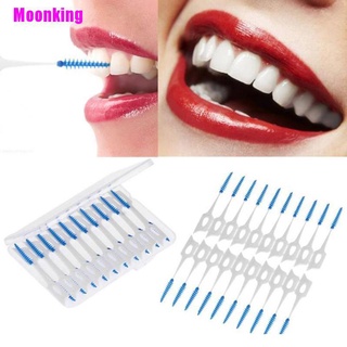 [Moonking] 40 piezas de hilo dental limpio para la cabeza de higiene de plástico Inter cepillo palillos de dientes (1)