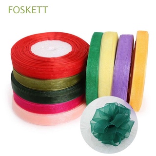 foskett 12mm cintas diy satén cinta organza cinta accesorios regalo rosas de seda decoración de cumpleaños decoración ropa costura/multicolor