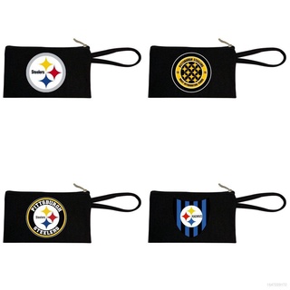 NFL AFC Pittsburgh Steelers Diseño Logo Estuches Pequeños Con Cremallera Bolsas Para Escuela Oficina Viaje Cosméticos