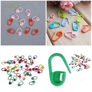 LUEES New Locking Stitch Mix Color Needle Clip Markers Holder Mini Knitting 100Pcs Plastic High Quality Craft Crochet/Multicolor